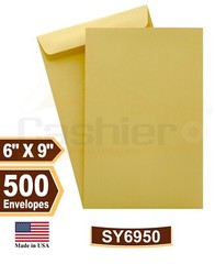 Cashier Depot 6″ x 9″ Premium Catalog (Open End) Envelope, Brown Kraft, 500/Box