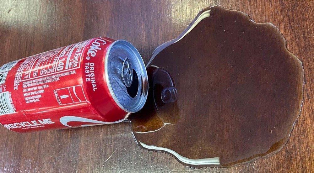 Faux Food Prop Spilled Cola Can New Joke – Gag