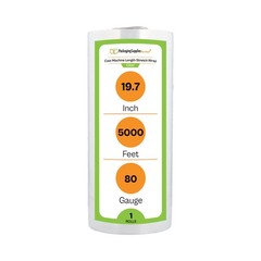 1 Roll Cast Machine Stretch Wrap Clear Shrink Film 19.7″ x 5000′ 80 Gauge