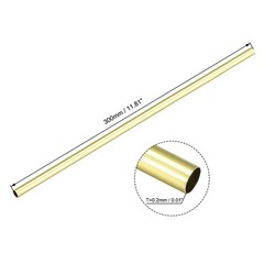 10Pcs Brass Round Tube 1.5mm 11mm OD 0.2mm Wall Thickness 300mm Seamless Pipe