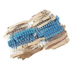 300PCS 1W Metal Film Resistor Assortment Kit 1K-820K Ω 1% 10K 100K 1K5 15K 150K