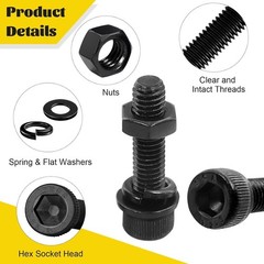 All-in-One M6 Screws Kit – 174 Pieces, 8 Sizes, Durable Anti-Rust Design