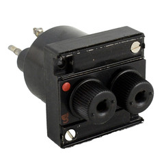 Western Electric KS-14169 Dual Fuse Holder Bell System Tube Amp Panel Mount