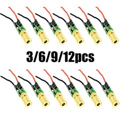 3/6/9/12Pcs 515nm 520nm 5mw Mini Green Laser Light Green Laser Diode Dot Module