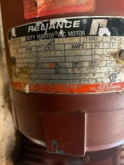 Ex-cell-o CONE DRIVE GEAR REDUCER CSMU30-2 100:1 1hp Reliance Motor 1680rpm 230v