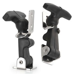 2-10pcs Flexible Hood Hasp Rubber Draw T Handle Latch with Zinc Plated Hardware