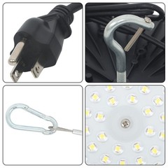 4 Pcs UFO LED 150W High Bay Light Lighting Fixture 18000LM With Hook Safety Rope