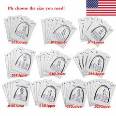 10 Packs/100pcs Dental Orthodontic Super Elastic Niti Arch Wire Round Ovoid USA