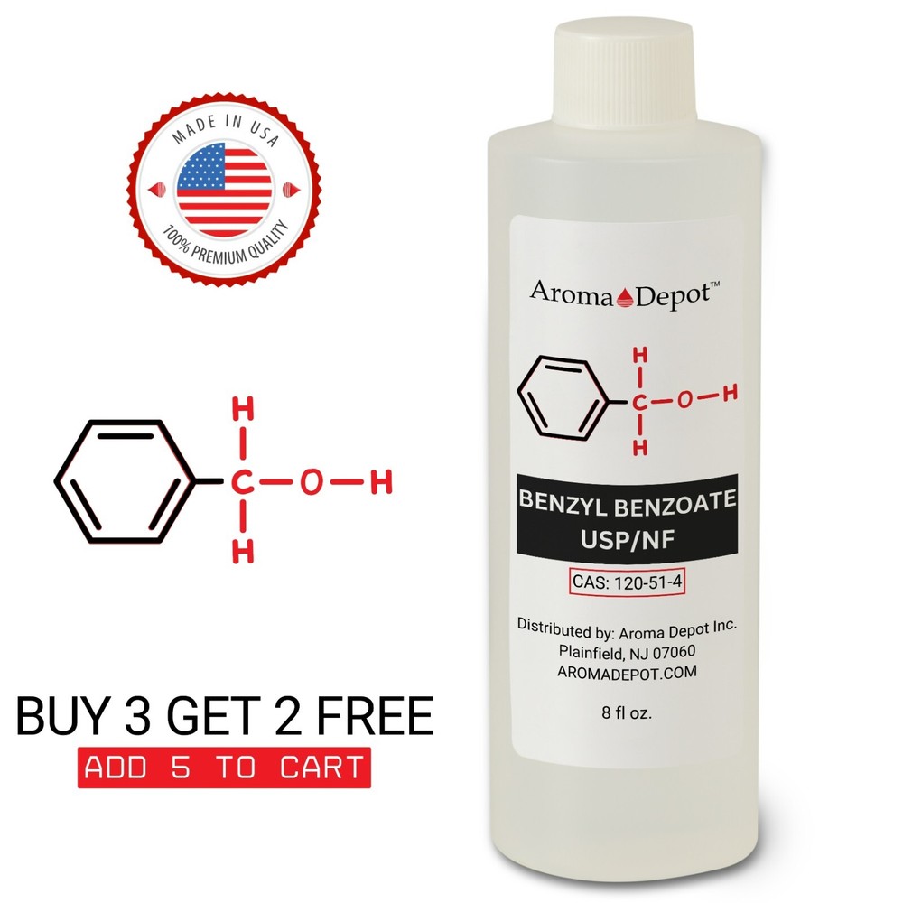 Benzyl Benzoate 8 oz. USP/NF Wholesale Cas: 120-51-4 Bulk for Aroma, Cosmetics