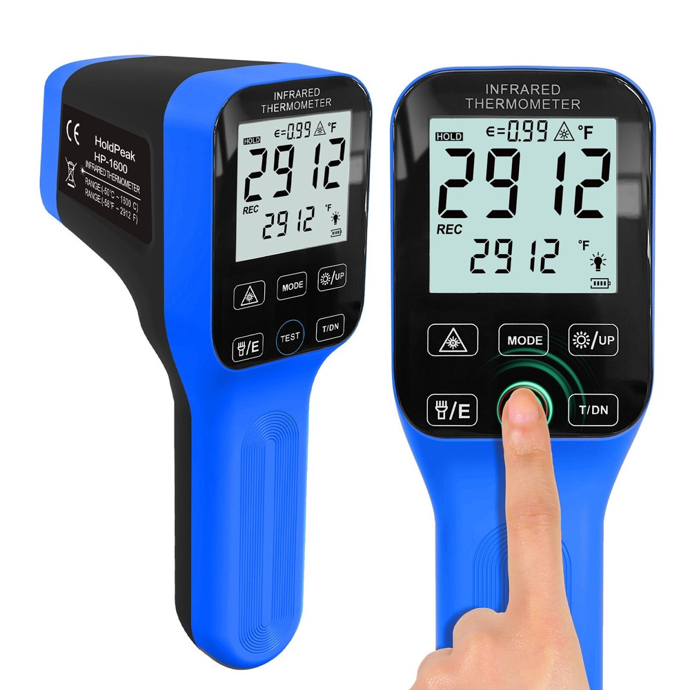 Digital Infrared Thermometer Gun Non-Contact -58°F to 2912°F (-50°C to 1600°C)