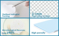 APHA 47mm 0.45µm MCE Gridded Membrane Filter 3.1mm Intervals Grid Line