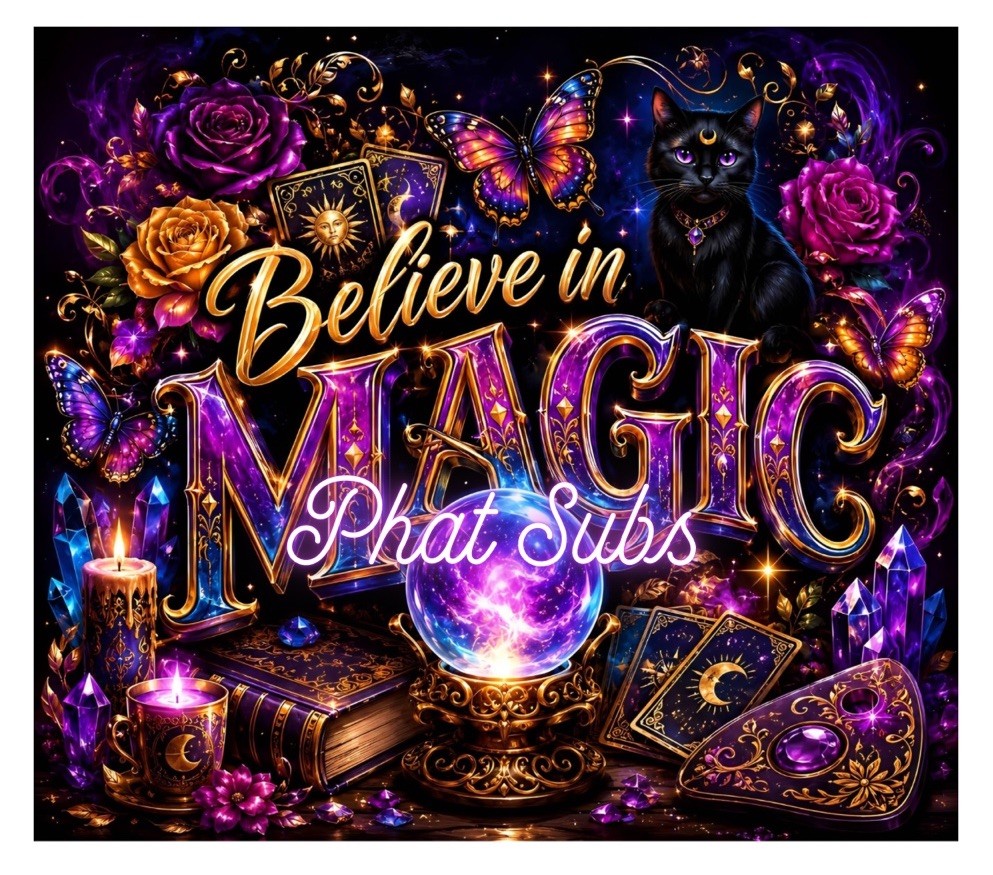 20oz Sublimation Tumbler Wrap Believe In Magic Ready To Press Heat Transfer