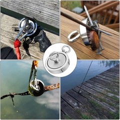 2625 lbsFishing Magnet Kit Double Sided Magnet Fishing Kit and Rope with Case US