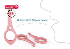 Clear aligner removal 2 Count (Pack of 1), dark blue + pink+green+black