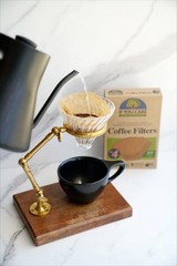 #4 Cone Unbleached Coffee Filters 100 Count Compostable Chlorine Free