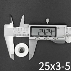 5/10 Pcs 25×3-5 Magnet 25mm X 3mm Hole 5mm Round Super Powerful Strong Permanent