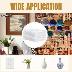 50 Pack 6”X8” Cushion Foam Pouches, Moving Supplies for Dishes, Packing Foam