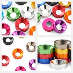 M2 M2.5 M3 M4 M5 M6 M8 Countersunk Washers Anodised Aluminium Alloy Multicolour