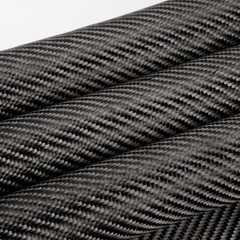 20″ x 10FT Real Carbon Fiber Fabric Cloth Roll 3k 200gsm 2×2 Twill Weave Black