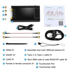 NanoVNA-H4 10KHz~1.5GHz Vector Network Analyzer Handheld TFT MF Antenna Analyzer