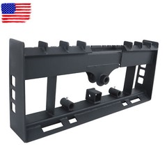 4000lb Heavy-Duty Pallet Fork Frame W Receiver Hitch & Spear Sleeves Skid Steer