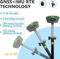 SMA26 NOAA Certficated 10KM GNSS GPS RTK 1cm AccuracyRoverBasePoleTripodTribrach
