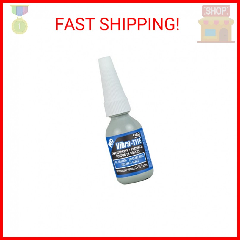 Vibra-TITE – 12210 122 Oil Tolerant Removable Anaerobic Threadlocker, 10ml Bottl