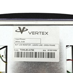 Vertex TFT Fanuc A61L-0001-0093 8.4″ LCD Monitor Fanuc 18M/18T Open Frame, 24VDC