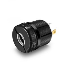 NEMA Twist Lock L5-30P Plug Connector Male,30 Amps, 125 Volts, RV Generator Plug