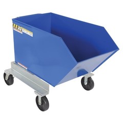 Portable Hopper, Steel, 1/2 Cu. Yd, 2000Lb., P-Hop-0.5