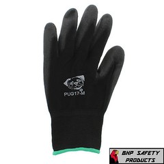 (12 PAIR) GLOBAL GLOVE PUG17-M POLYURETHANE ANTI-STATIC WORK GLOVES MEDIUM