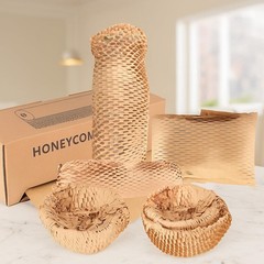 Eco-Friendly Honeycomb Packing Paper – 15″ x 500′ with Easy Dispense Box