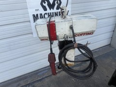 COFFING 1 Ton Electric Chain Hoist 15′ Lift 8 FPM 3PH