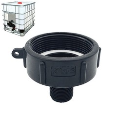 275 330 Gallon IBC Tote Adapter Garden Hose 2 NPT (NPS) Fine Thread To 3/4 Male