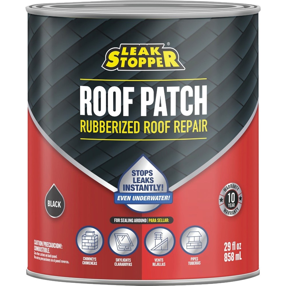 Black Jack Leak Stopper 1 Qt. Rubberized Roof Patch 0318-GA Black Jack Leak