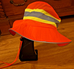 Ergodyne Work Gear Bucket Hat Size S/M Reflective Work Safety Orange Yellow Gray