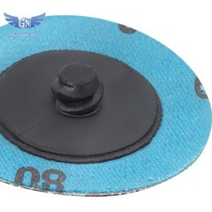 50Pcs P80 2 inch roll Lock Quick Change Discs Set Sanding Discs with 1/4″ Holder