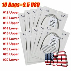 10pcs/pk Dental Orthodontic Niti Arch Wire Round Ovoid Form all size option U-pi