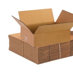 BOX USA 13 x 10 x 4 Corrugated Cardboard Boxes, Flat 13L x 10W x 4H, Pack of 25