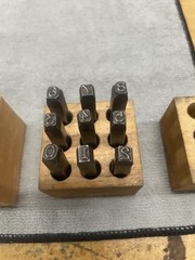 Young Bros Stamp Works 3/16” & Mark Rite 1/8” Steel Punch Numbers Sets