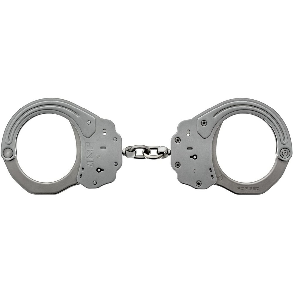 ASP 56100 Sentry Handcuffs Chain-Linked Stainless Steel Restraints & Key –