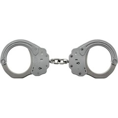 ASP 56100 Sentry Handcuffs Chain-Linked Stainless Steel Restraints & Key –