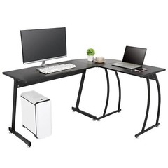 L Shaped Desk Corner Computer Gaming Laptop Table Workstation Office Desk 58″