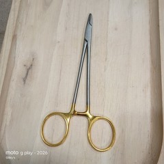 AESCULAP BM016R Durogrip Crile-Wood TC Needle Holder 5.75″ Tungsten Carbide