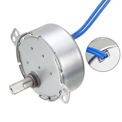 1 x Synchronous Motor AC 100-127V 5-6RMP 50-60Hz 4W Double Flat Shaft CW/CCW