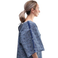 3 Pack – Hospital Patient Gown, IV, Tieside w/Telemetry Pocket, Size Medium – XL