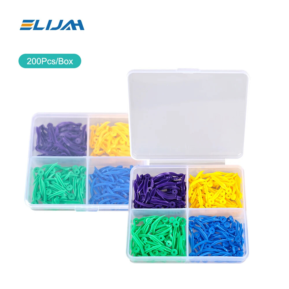 Disposable Plastic Wave Shape Dental Wedges Teeth Wedge Tooth Gap 200Pcs/Box New