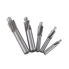5Pcs Counterbore Drill Bits Set, 4 Flutes Straight End Mill Cutter HSS Countersi