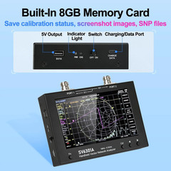 NanoVNA SV4401A Vector Network Analyzer 7″ Touch LCD 50KHz-4.4GHz Antenna Analyz