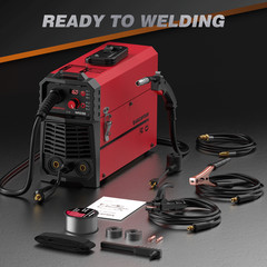 ARCCAPTAIN 160A MIG Welder 110V 220V 4 in 1 Welding Machine Gas MIG Gasless MIG